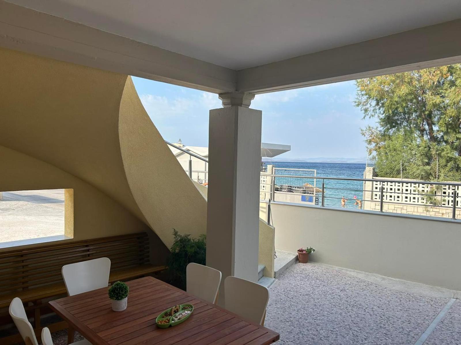 Blue Flag Award Winning Ormos Lo Beach: Home 1 Vrontádos Buitenkant foto
